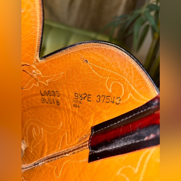 Mens Size 9.5 E  Lucchese Classics Black Cherry L6630 USA Cowboy Boots sold 3/13 - Picture 9 of 10